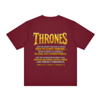 Jubilore Thrones Unisex Regular Crewneck T-Shirt