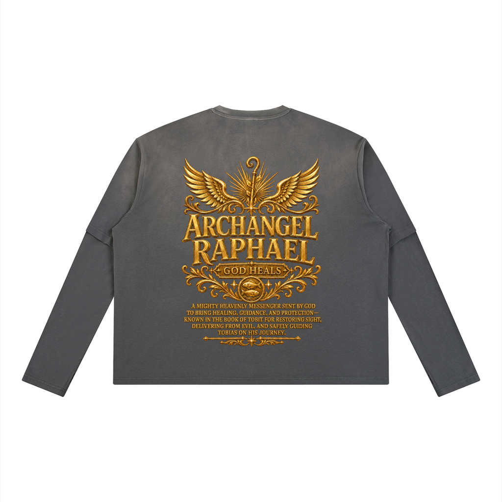 Jubilore "Raphael" Unisex Vintage Wash Layered T-Shirt