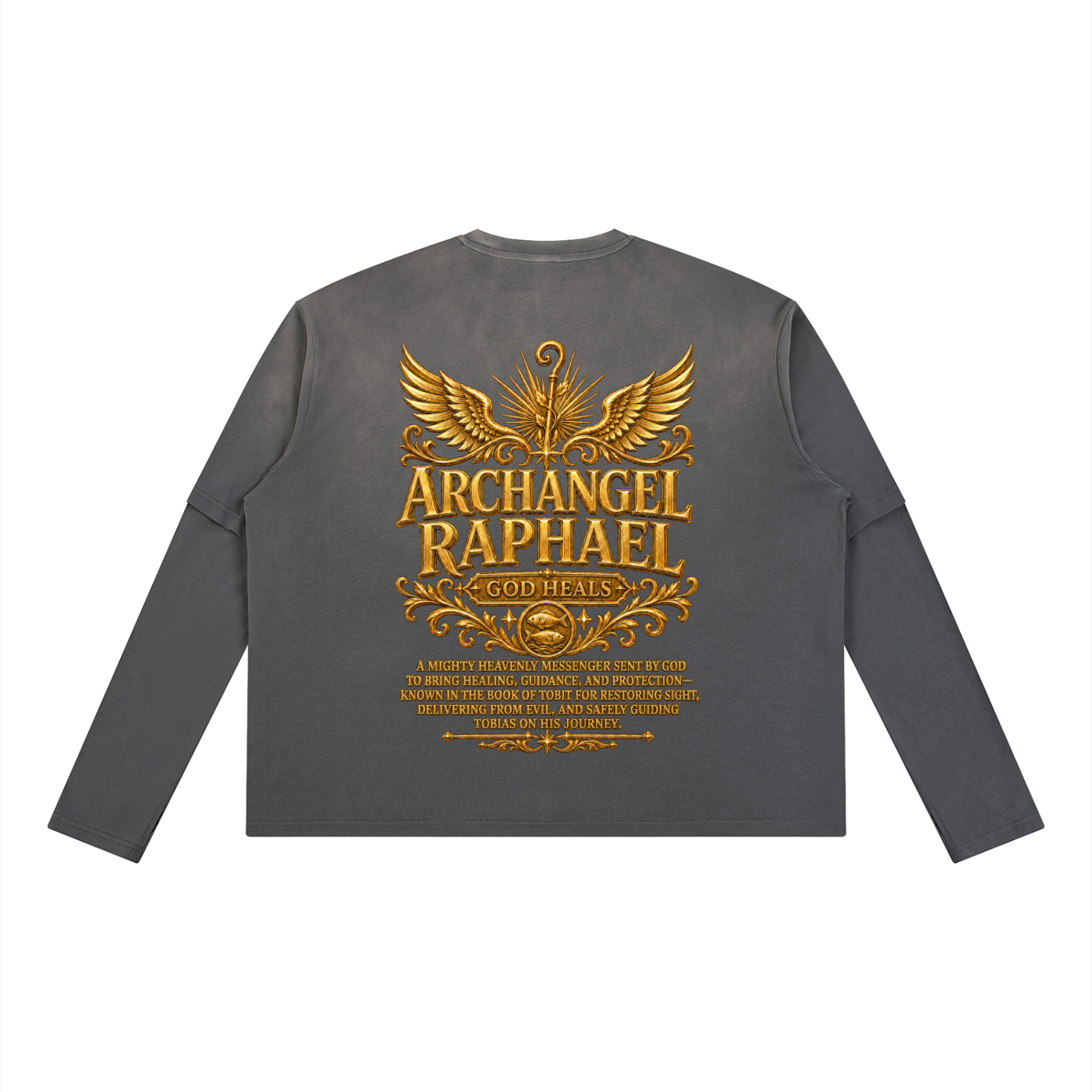 Jubilore "Raphael" Unisex Vintage Wash Layered T-Shirt