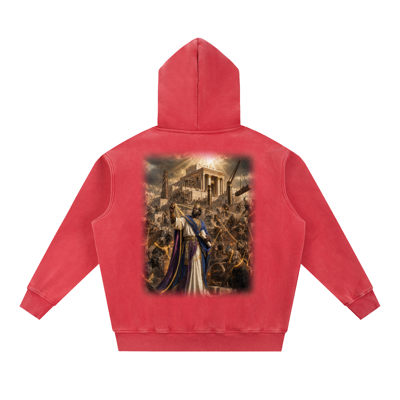 Jubilore "Solomon" Snow Wash Fleece Oversize Hoodie