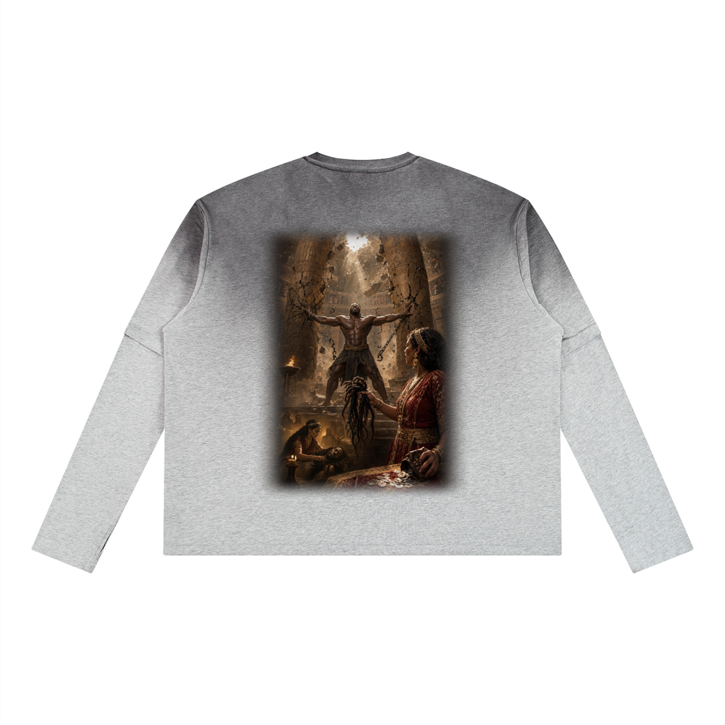Jubilore “Samson” Unisex Vintage Wash Layered T-Shirt
