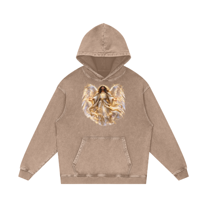 Jubilore "Virtues" Snow Washed Loose Cotton Hoodie