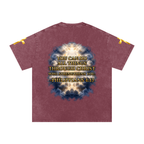 Jubilore "Christ Saves" Snow Washed Oversized Cotton T-Shirt