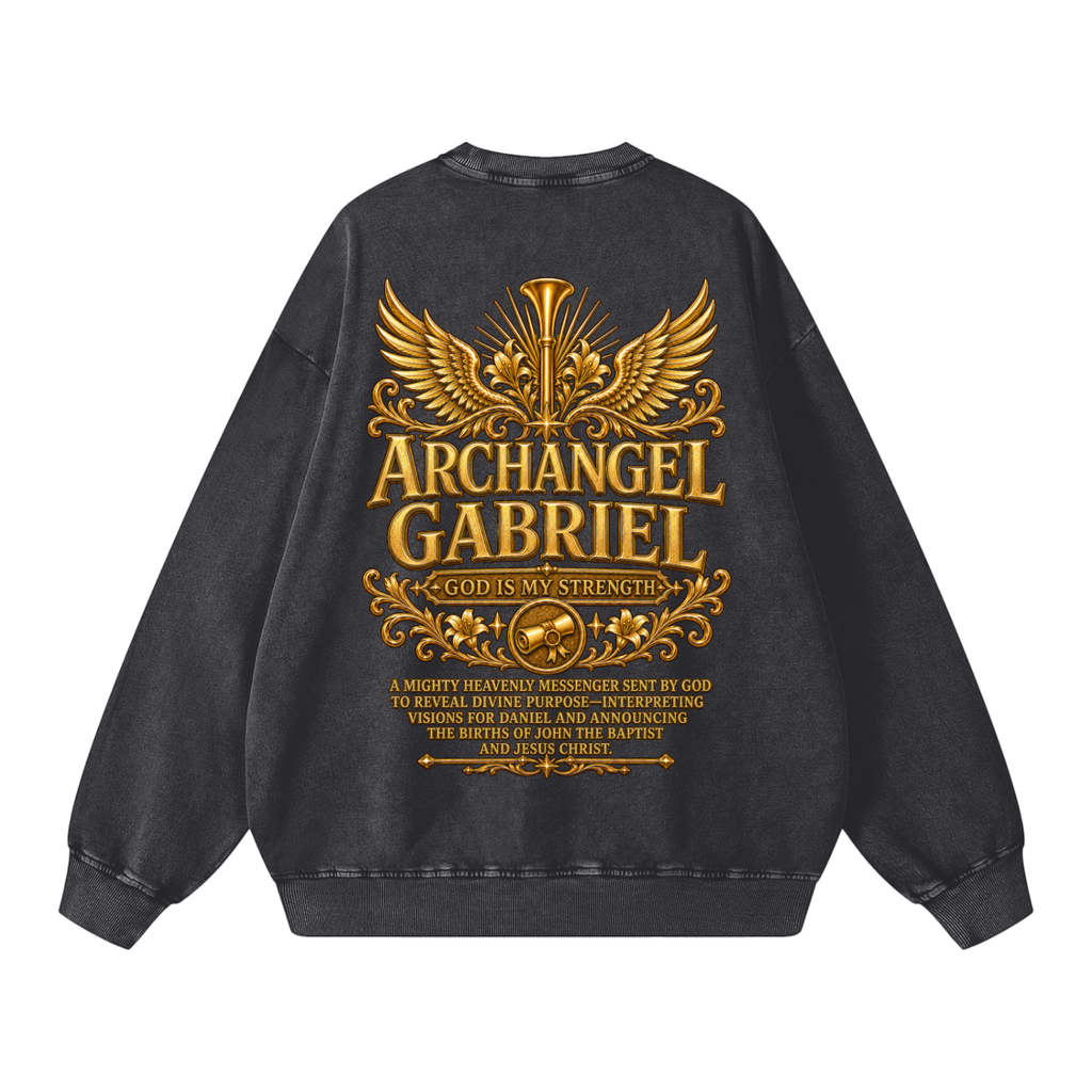 Jubilore "Gabriel" Snow Washed Oversized Sweatshirt