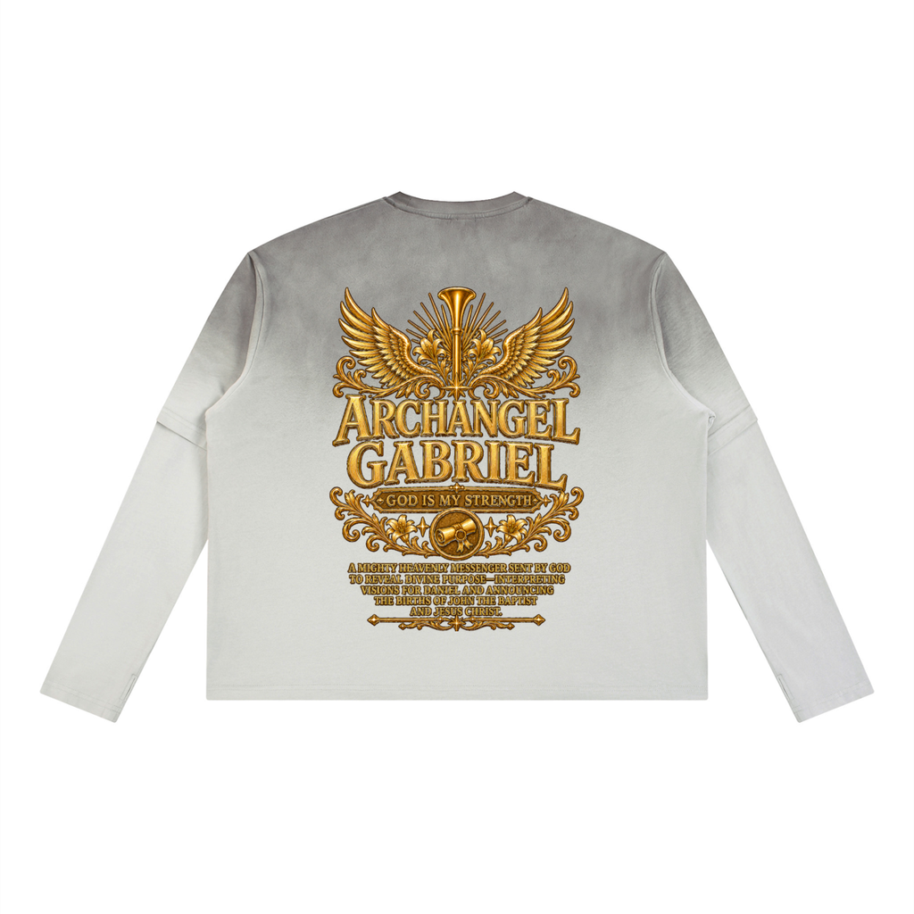 Jubilore "Gabriel" Unisex Vintage Wash Layered T-Shirt
