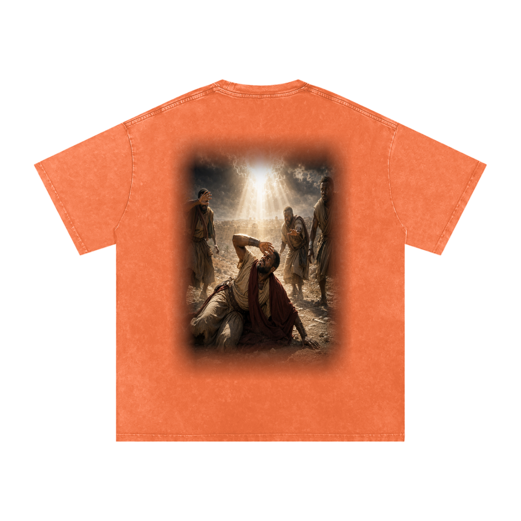 Jubilore “Paul” Snow Washed Oversized Cotton T-Shirt