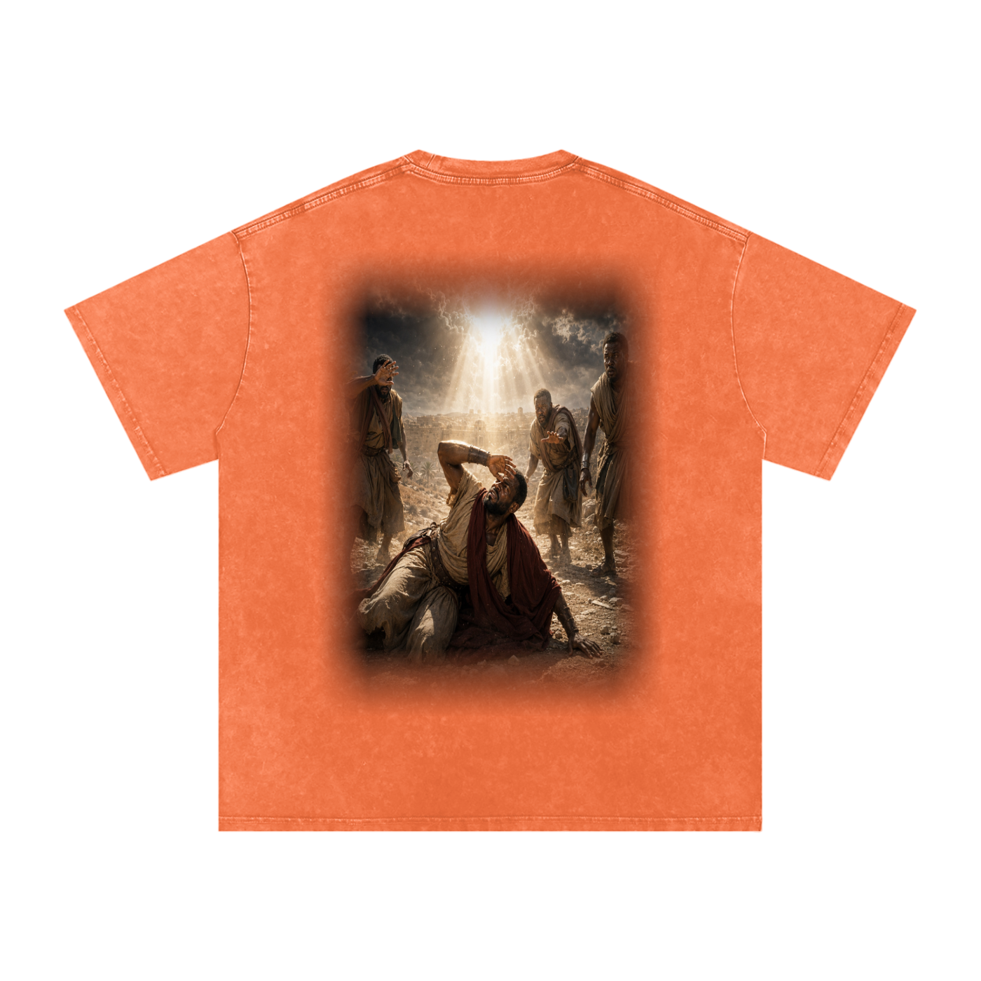 Jubilore “Paul” Snow Washed Oversized Cotton T-Shirt