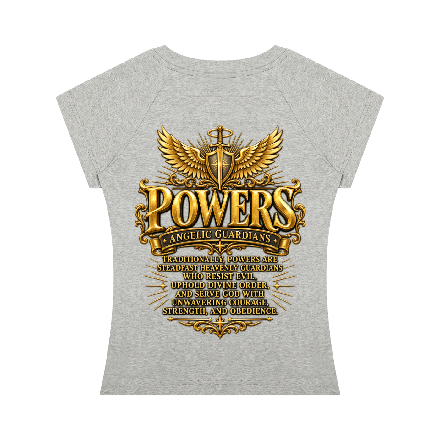 Jubiloré "Powers" Women’s Slim Raglan T-Shirt