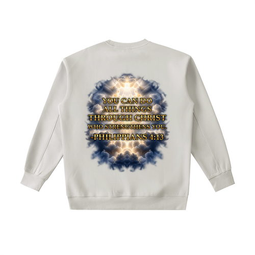 Jubilore "Christ Saves" Essential Heavyweight Crewneck Sweatshirt