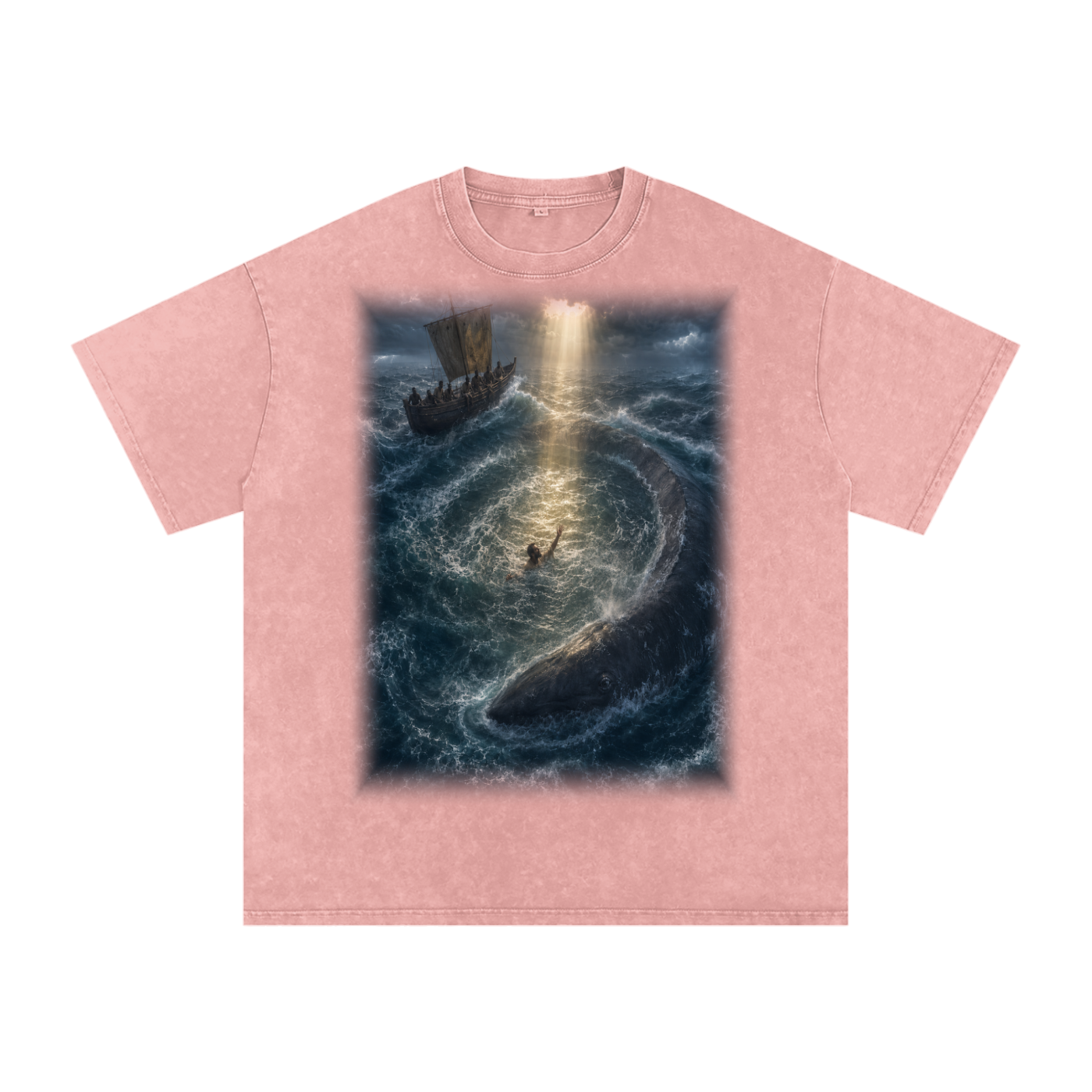 Jubilore "Jonah" Snow Washed Oversized Cotton T-Shirt