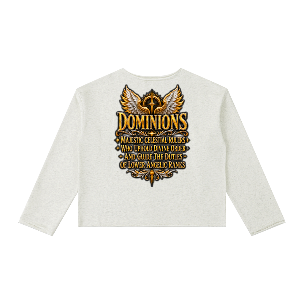 Jubiloré "Dominions" Women's Raw Hem Long Sleeve T-Shirt