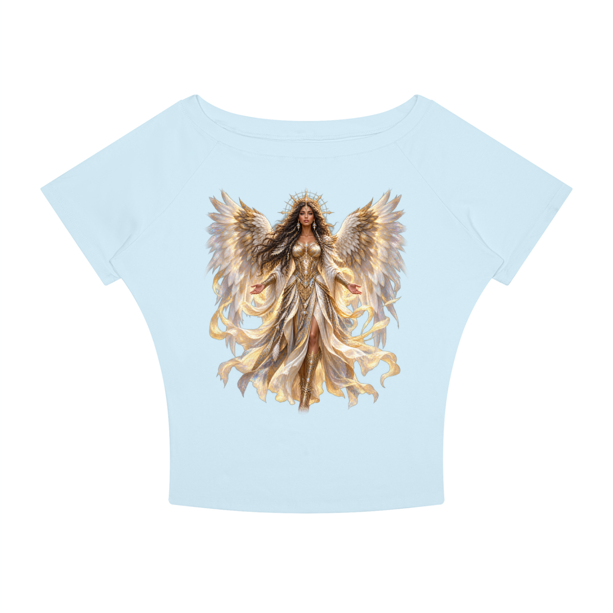 Jubiloré "Powers" Women’s Boatneck Raglan T-Shirt