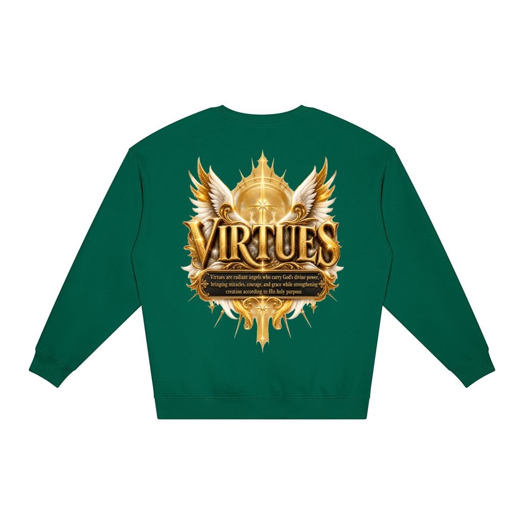 Jubilore "Virtues" Unisex Loose Crewneck Sweatshirt