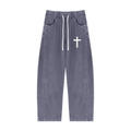 Jubilore Unisex Mineral Wash Barrel Sweatpants