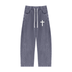Jubilore Unisex Mineral Wash Barrel Sweatpants