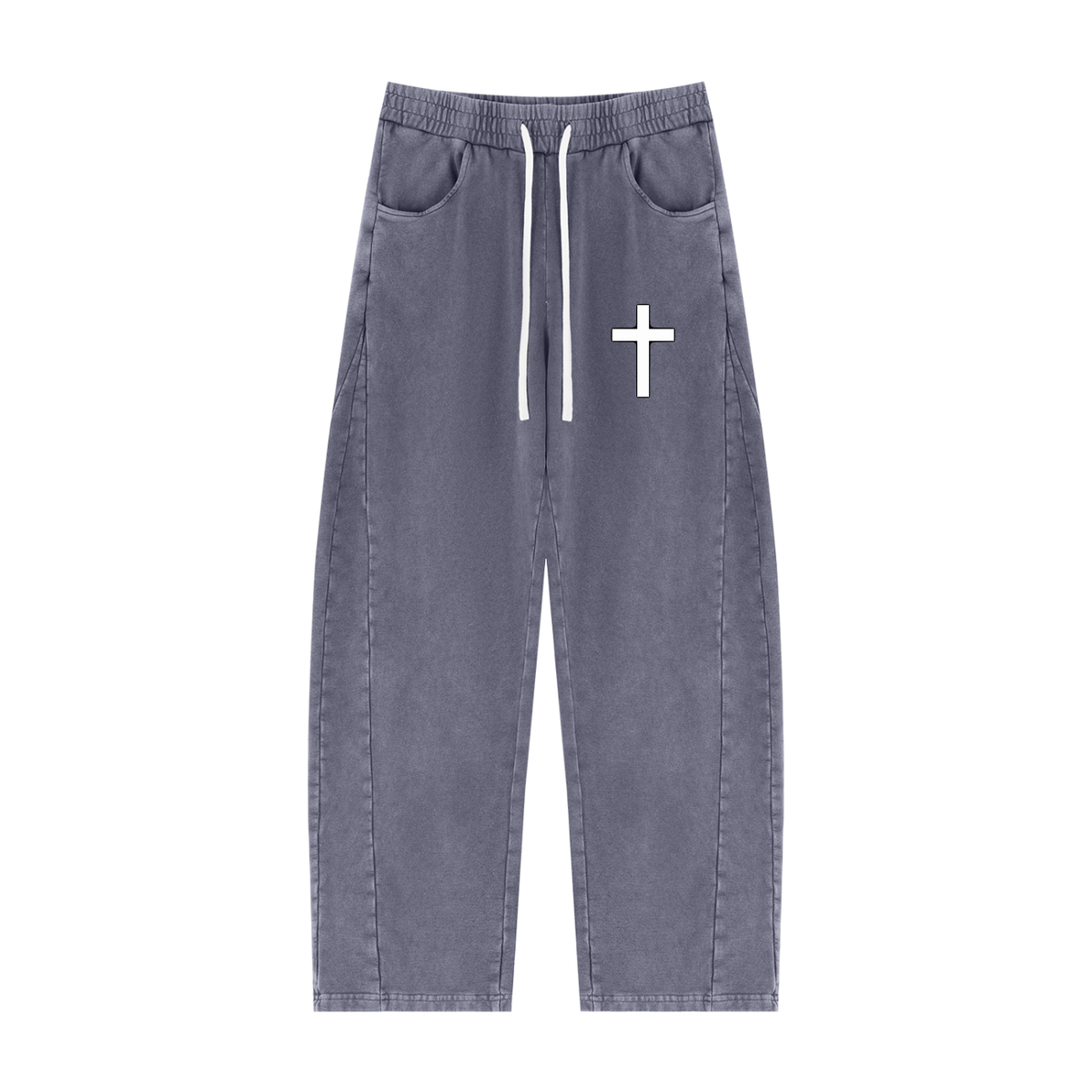 Jubilore Unisex Mineral Wash Barrel Sweatpants