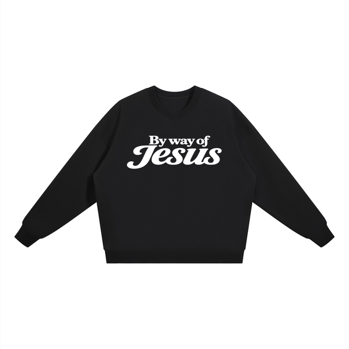 Jubilore Unisex Oversized V-Neck Sweatshirt