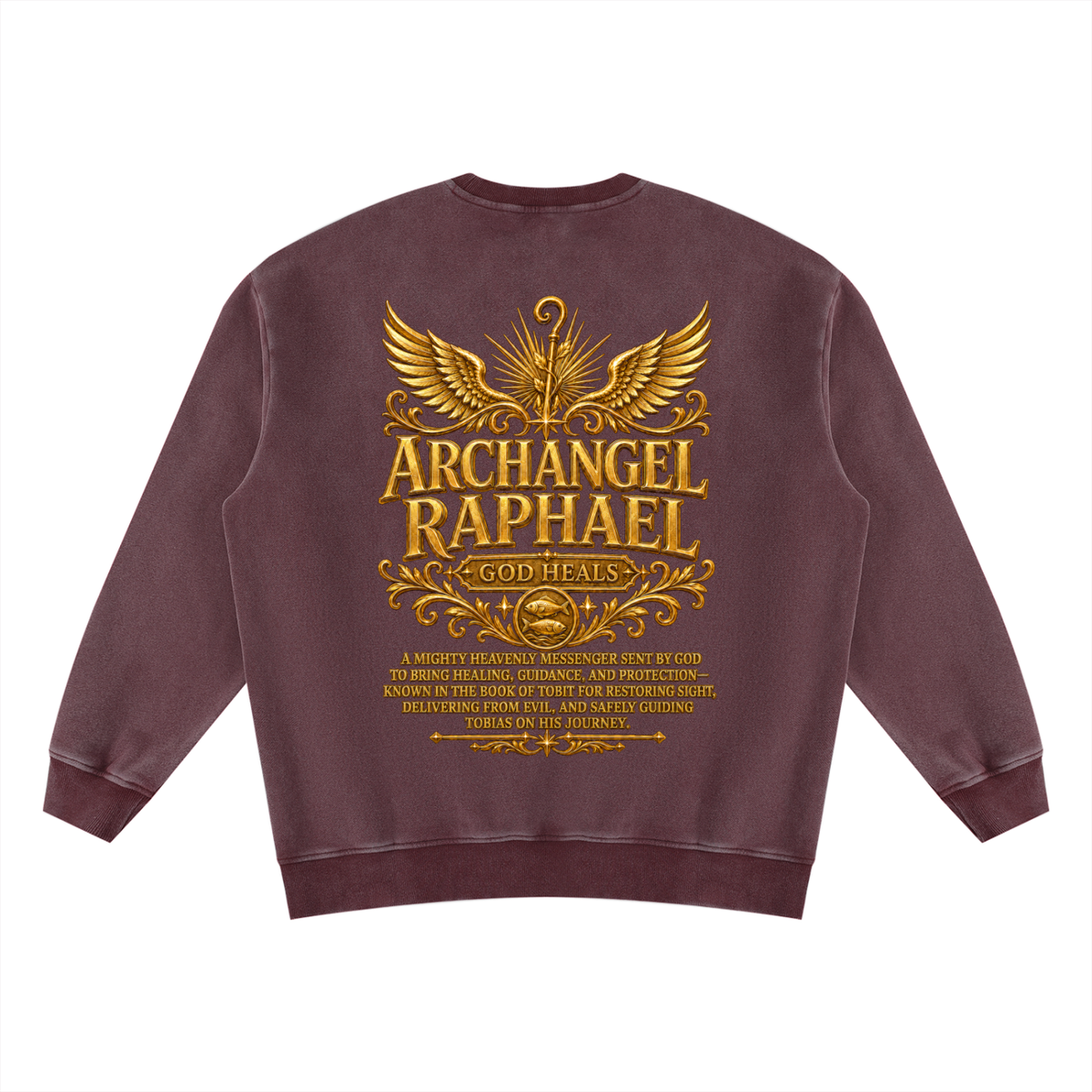 Jubilore "Raphael" Unisex Vintage Wash Fleece Sweatshirt