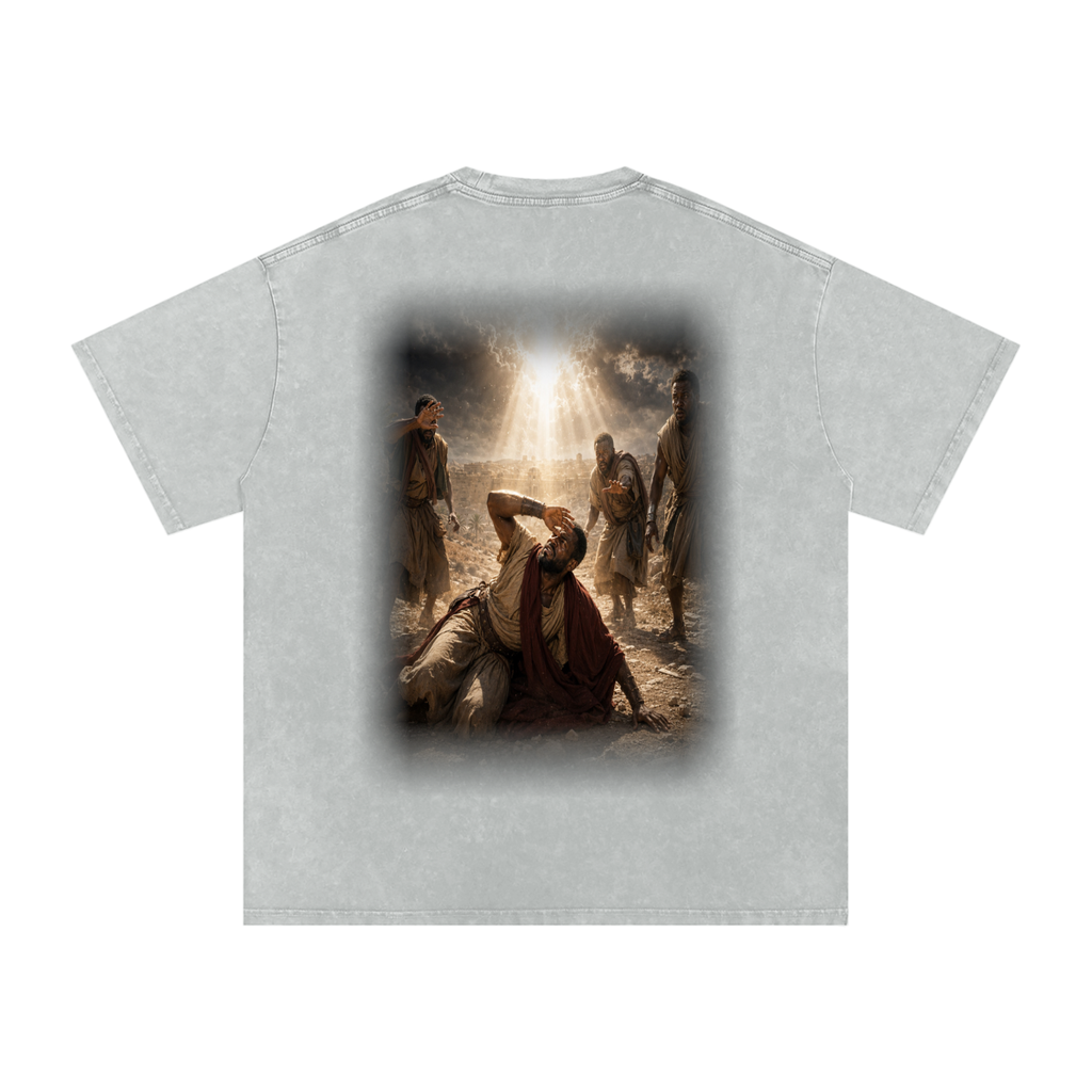 Jubilore “Paul” Snow Washed Oversized Cotton T-Shirt