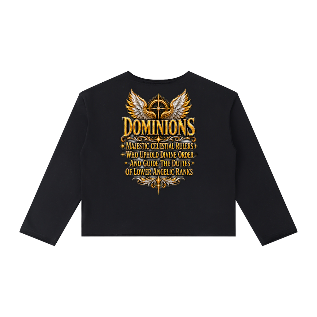 Jubiloré "Dominions" Women's Raw Hem Long Sleeve T-Shirt