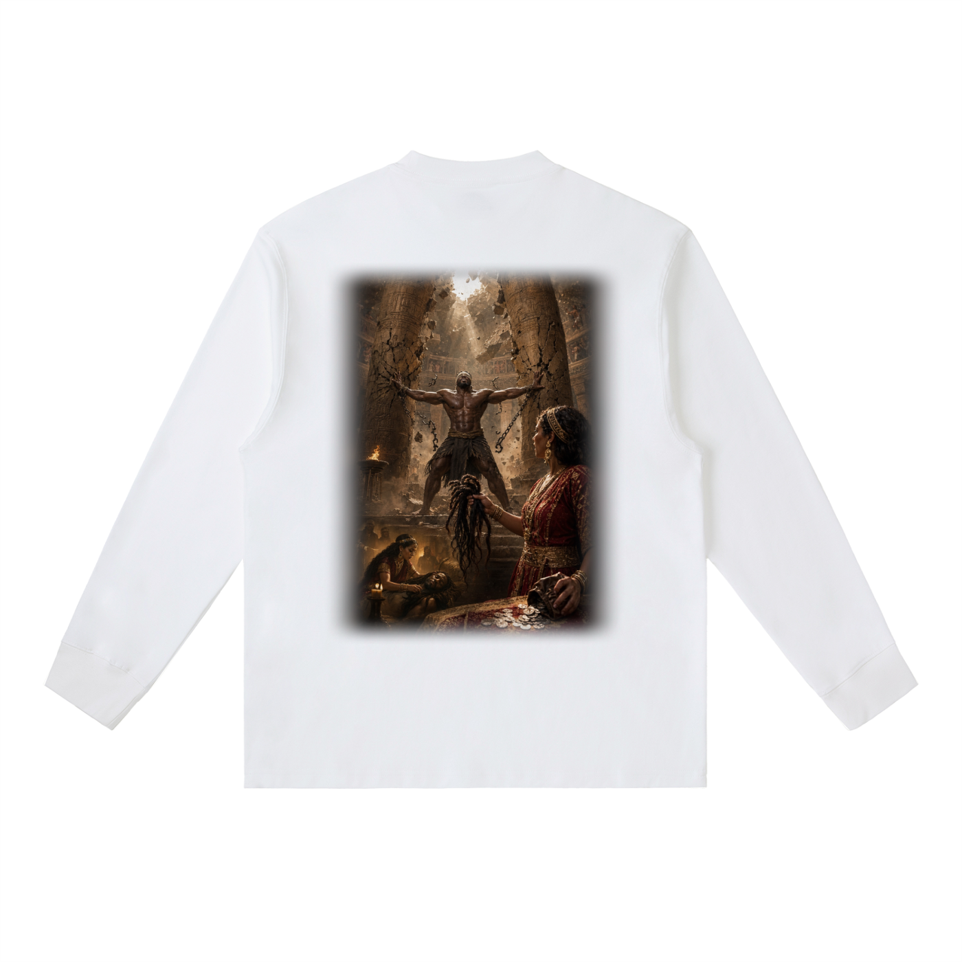 Jubilore "Samson" Essential Crewneck Long-Sleeve T-Shirt
