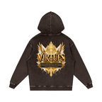Jubilore "Virtues" Snow Washed Loose Cotton Hoodie