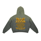 Jubilore Seraphim Frayed Sunfade Boxy Fleece Hoodie