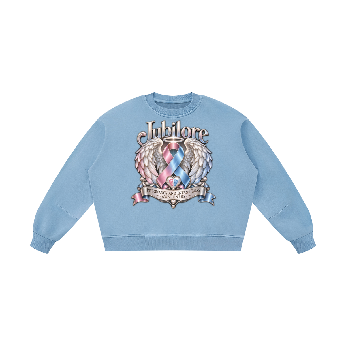 Jubilore "PILA" Unisex Boxy Vintage Washed Sweatshirt