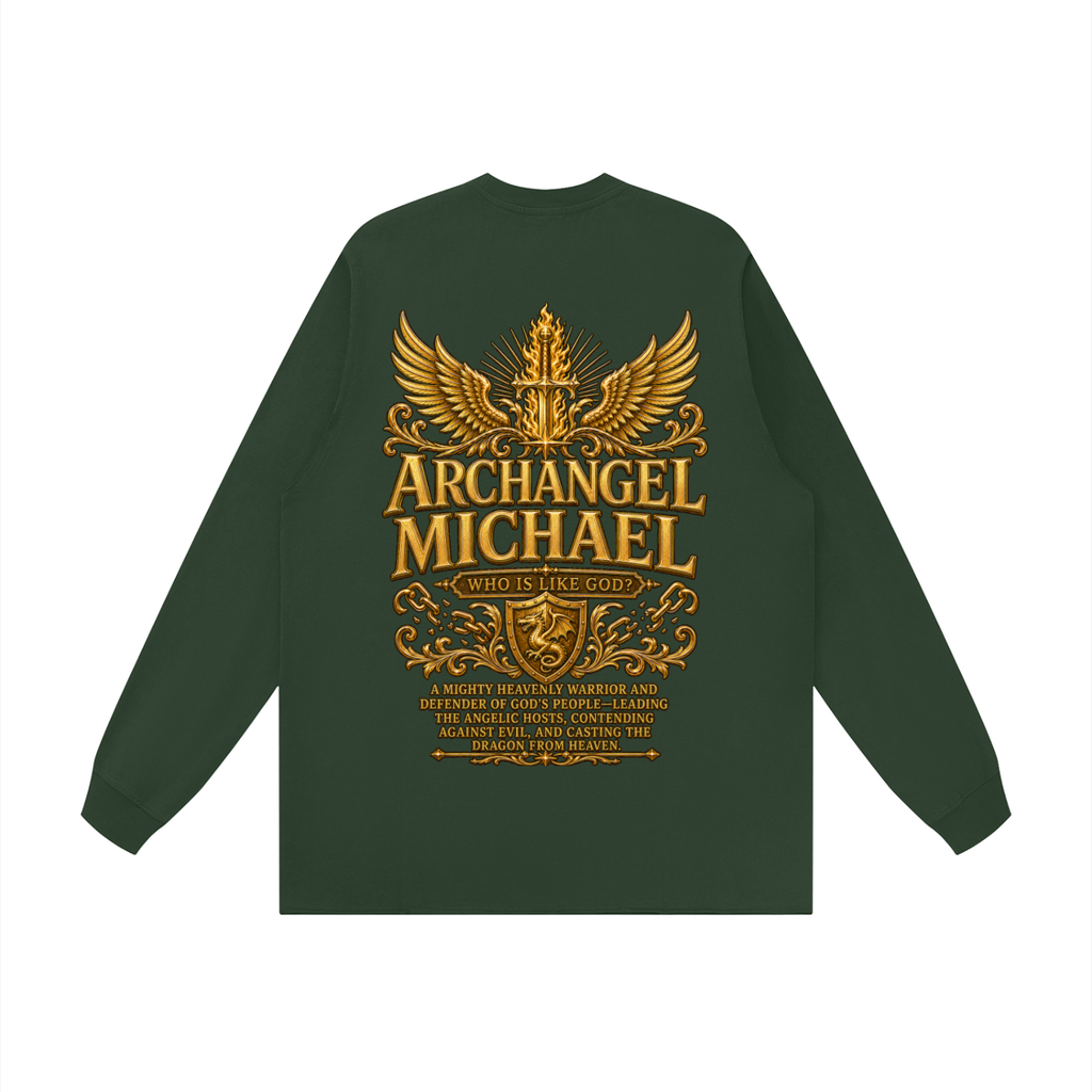 Jubilore "Michael" Unisex Raw Hem Long Sleeve T-Shirt