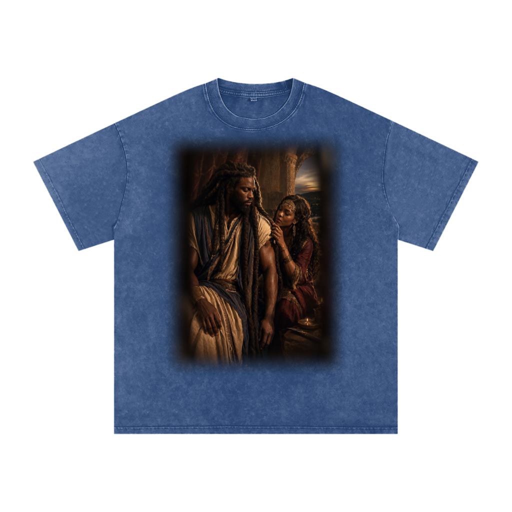 Jubilore “Samson” Snow Washed Oversized Cotton T-Shirt
