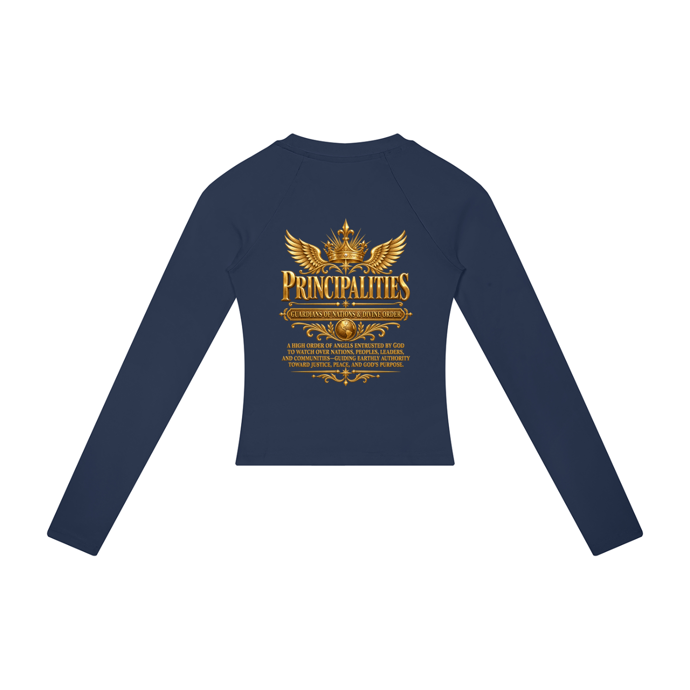 Jubiloré "Principalities" Women’s Slim Raglan Long Sleeve T-Shirt