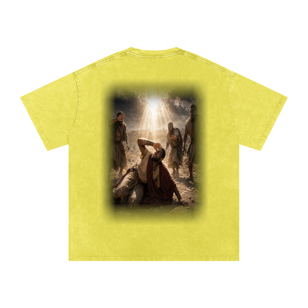 Jubilore “Paul” Snow Washed Oversized Cotton T-Shirt