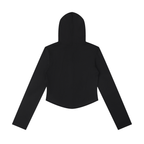 Jubiloré Women's Slim Cropped Full Zip Hoodie
