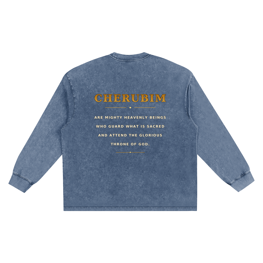 Jubilore Cherubim Snow Washed Frayed Edge T-Shirt