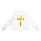Jubiloré "BCA" Essential Fleece Mock-Neck Crew Sweatshirt