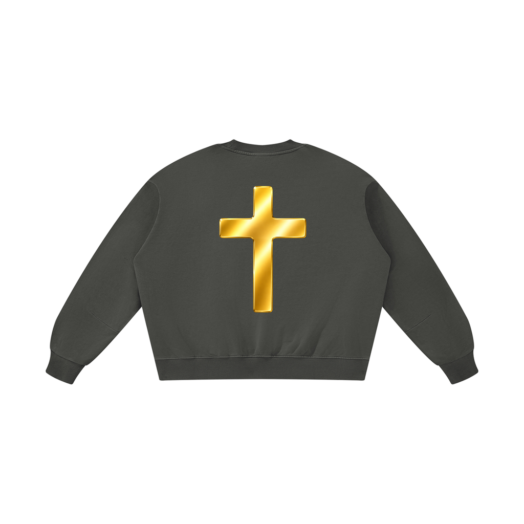 Jubilore "DVA" Unisex Boxy Vintage Washed Sweatshirt