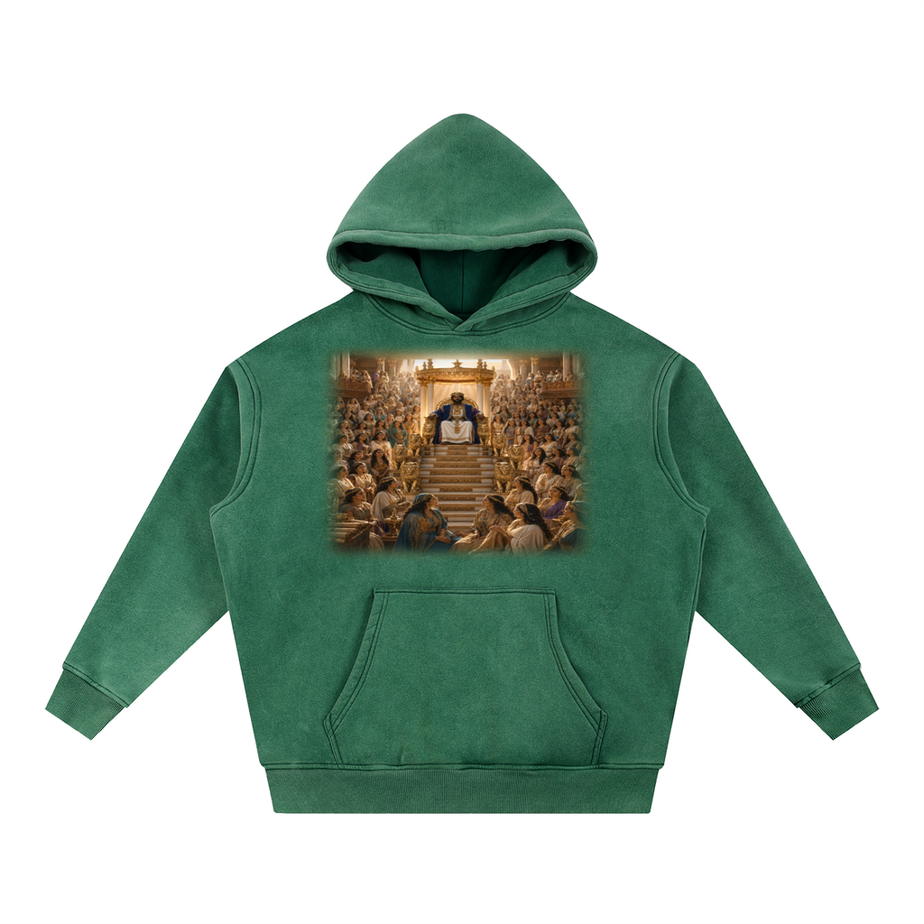 Jubilore "Solomon" Snow Wash Fleece Oversize Hoodie