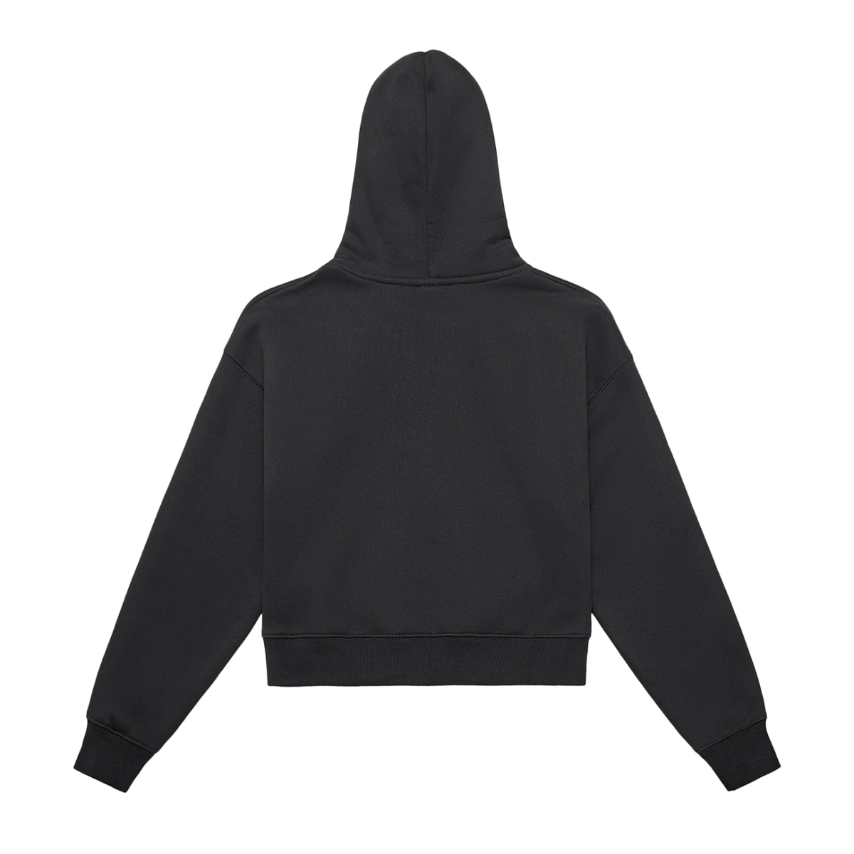 Jubiloré Fleeced Zip-Up Cropped Hoodie