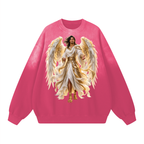 Jubilore "Gabriel" Sunfade Drop-Shoulder Cotton Sweatshirt