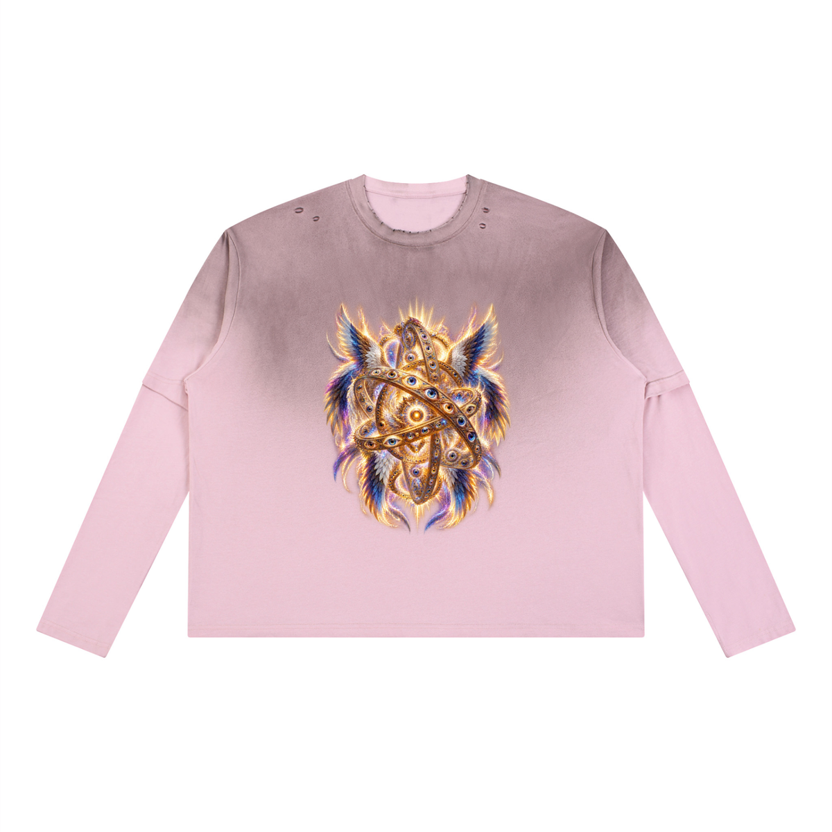 Jubilore Thrones Unisex Vintage Wash Layered T-Shirt