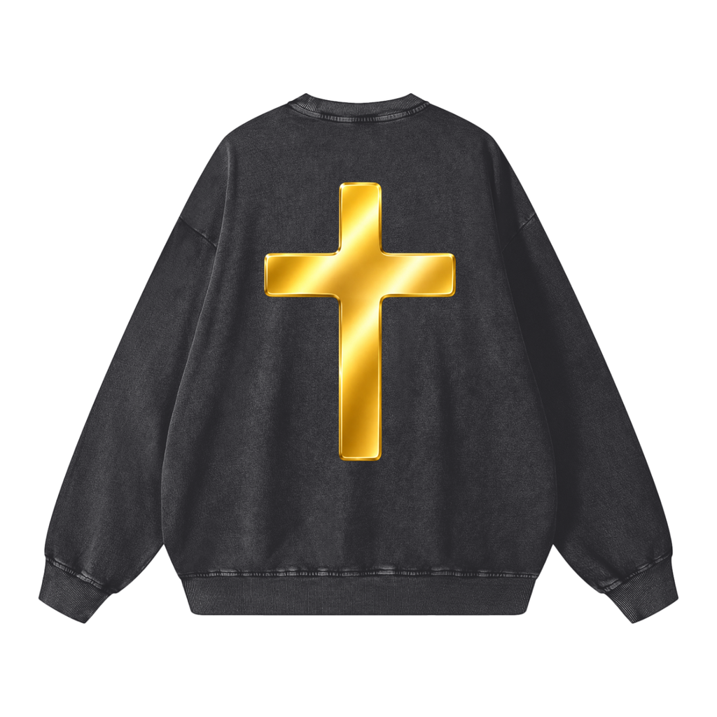 Jubilore "DVA" Snow Washed Oversized Sweatshirt