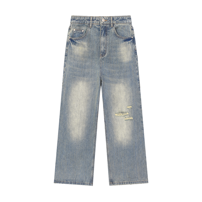 Jubilore Vintage Wash Distressed Denim Jeans