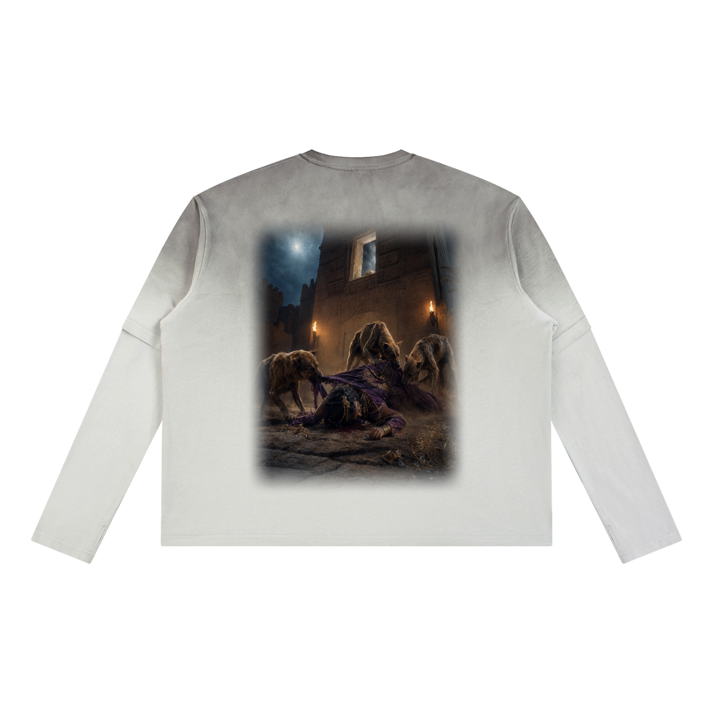 Jubilore “Jezebel” Unisex Vintage Wash Layered T-Shirt