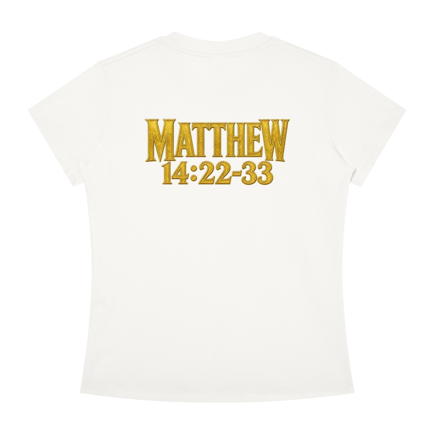 Jubiloré "Jesus Walks On Water" Women's Slim Fit Crewneck T-Shirt