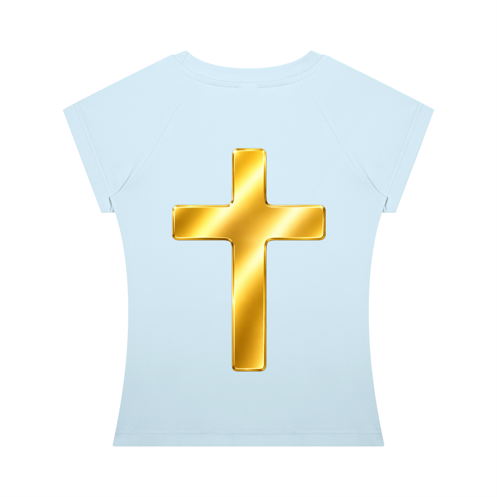 Jubiloré "Shroud of Turin" Women’s Slim Raglan T-Shirt