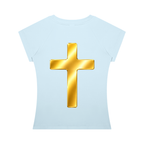 Jubiloré "Shroud of Turin" Women’s Slim Raglan T-Shirt