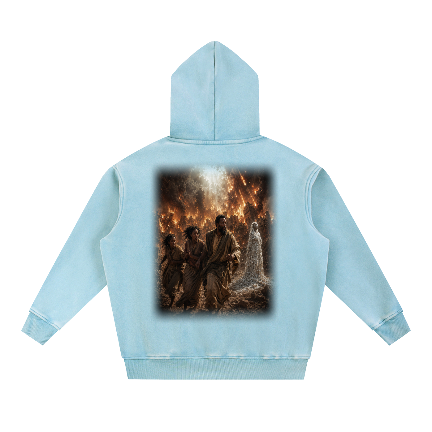 Jubilore "Sodom & Gomorroh" Snow Wash Fleece Oversize Hoodie