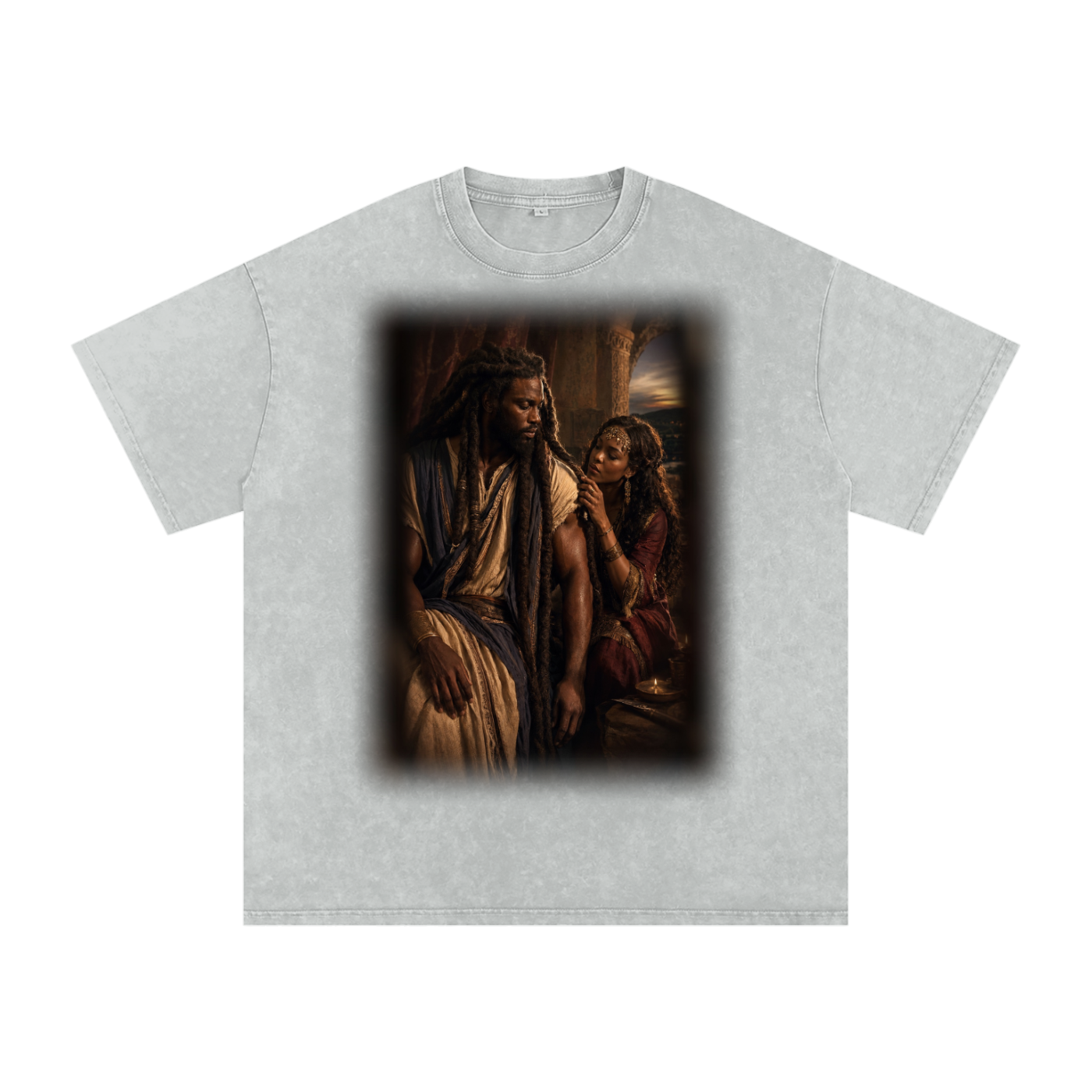 Jubilore “Samson” Snow Washed Oversized Cotton T-Shirt
