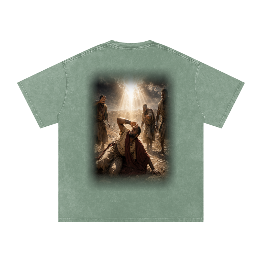 Jubilore “Paul” Snow Washed Oversized Cotton T-Shirt