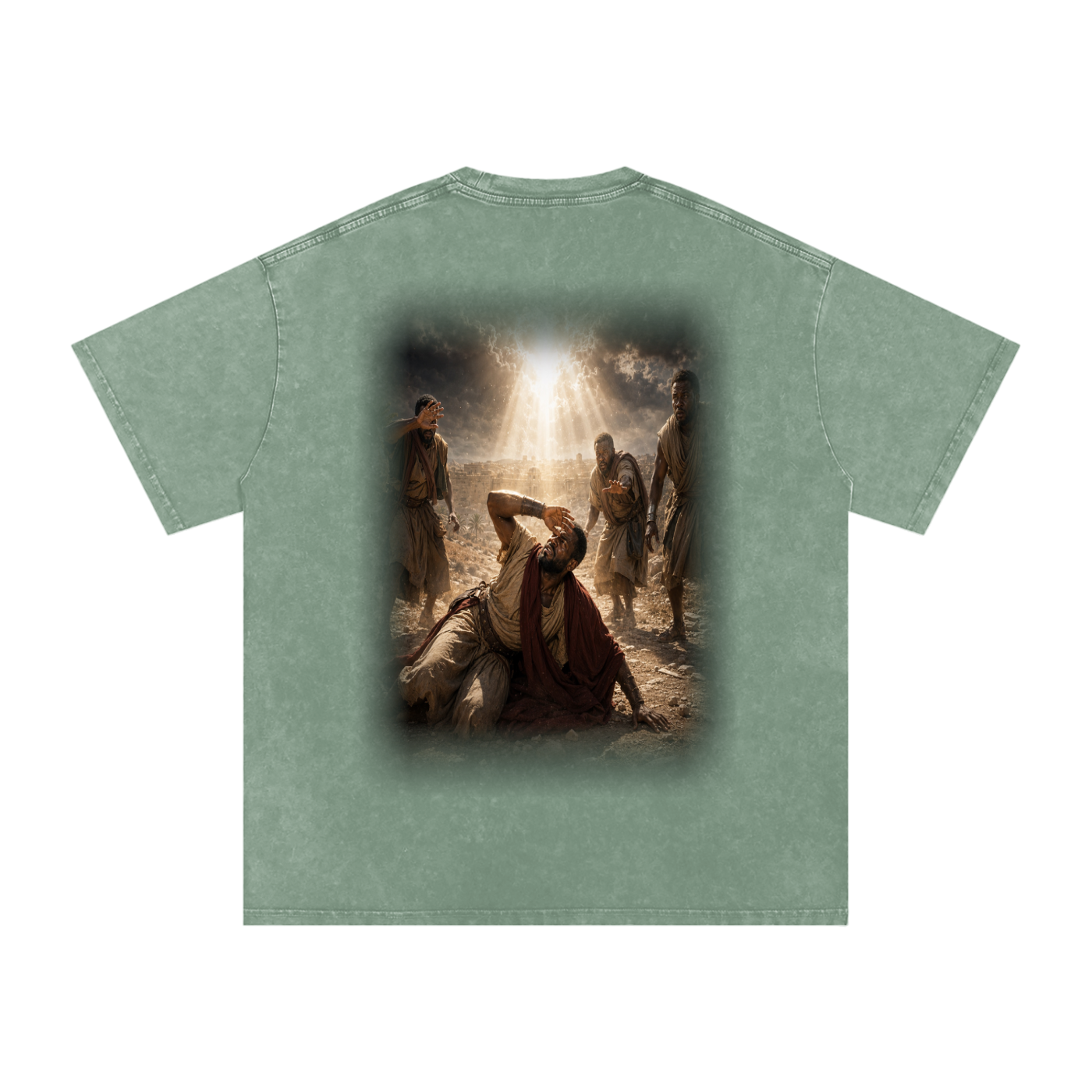 Jubilore “Paul” Snow Washed Oversized Cotton T-Shirt